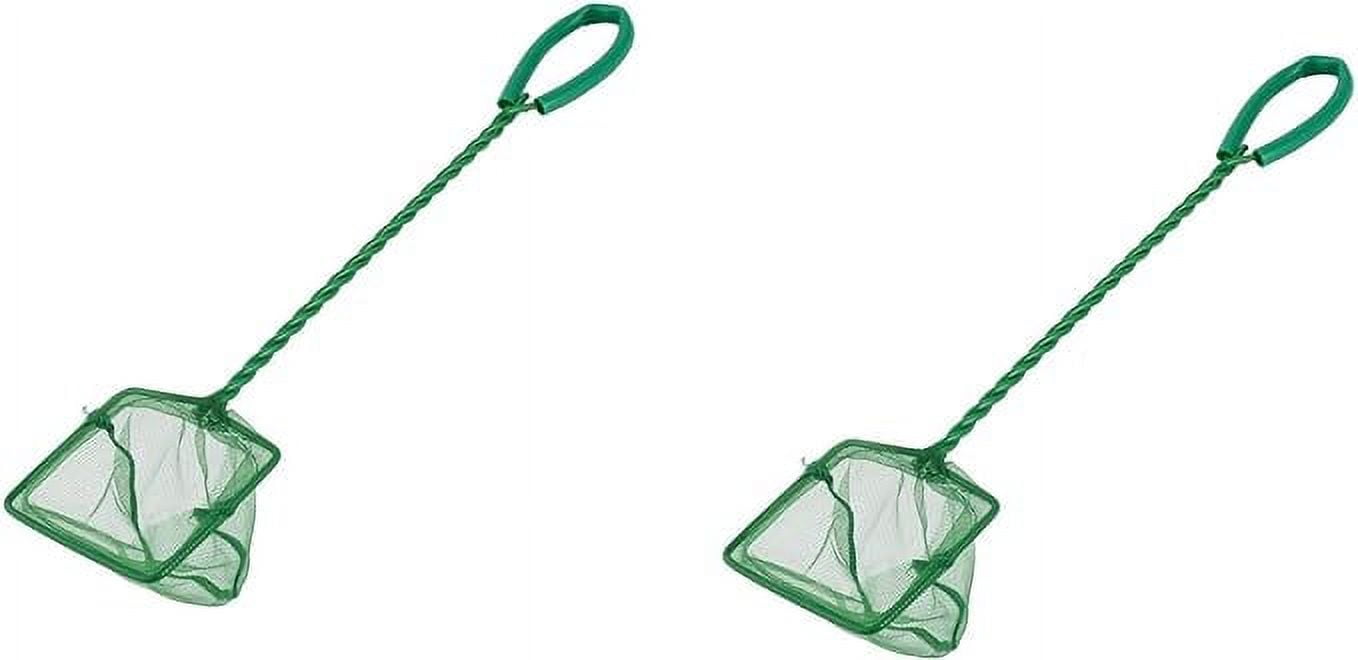 Set of 2 Long Handle Nylon Aquarium Net Fine Mesh