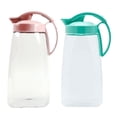 thumbnail image 1 of Lustroware Pitcher Set, 2-Pack Airtight BPA-Free Plastic, Dishwasher Safe, 2.3QT Each – Pink & Turquoise, 1 of 9
