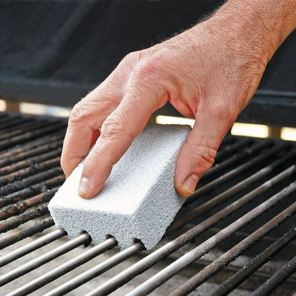 Magic Grill Stone Set Of 2 For Removing BBQ Grease Non Toxic Odorless