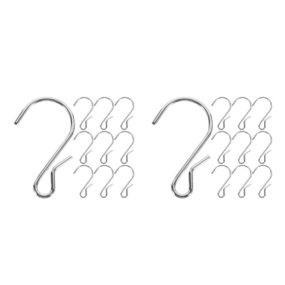 LOLIPPYY Kitchen Hanging Hanger S Shaped Metal Hooks for Pots and Pans 144Pcs