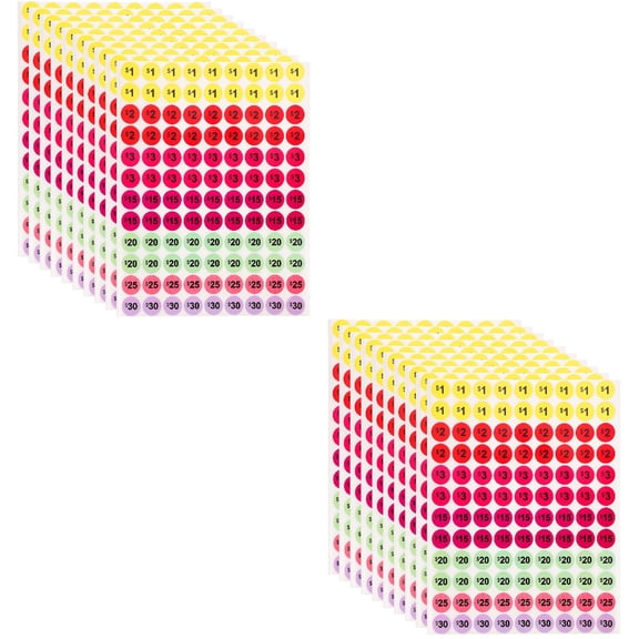 Set of 2 Market Price Sticker Label Maker Labels for School Supplies Tags Stickers