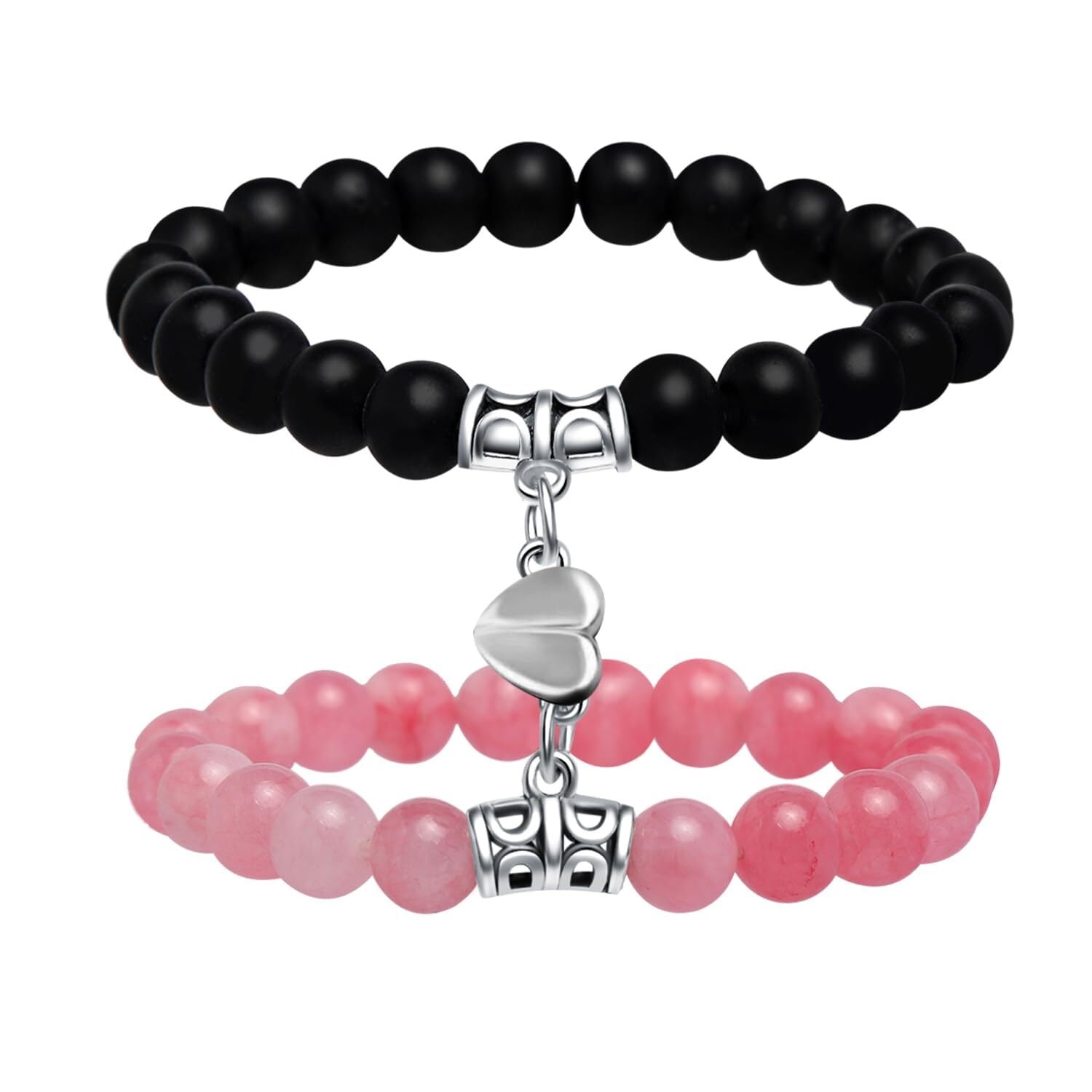 Set of Matching Magnetic Heart Bracelets Perfect Gifts For Mom