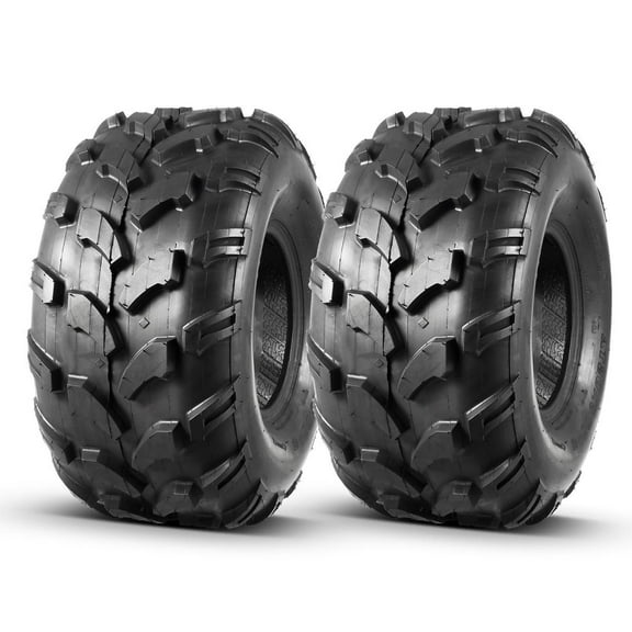 Set of 2 MaxAuto ATV Tires 20X9.50-8 20X9.5X8, 4 Ply Rating, Tubeless
