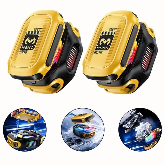 Set of 2 Memo CX12 2025 Magnetic Phone Coolers RGB LED Semiconductor Cooling