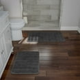 Set of 2 Memory Foam Bath Rugs by Lavish Home