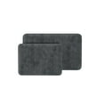thumbnail image 1 of Somerset Home 2PC Memory Foam Bathroom Rug Set with Microfiber Top, Gray, 1 of 7