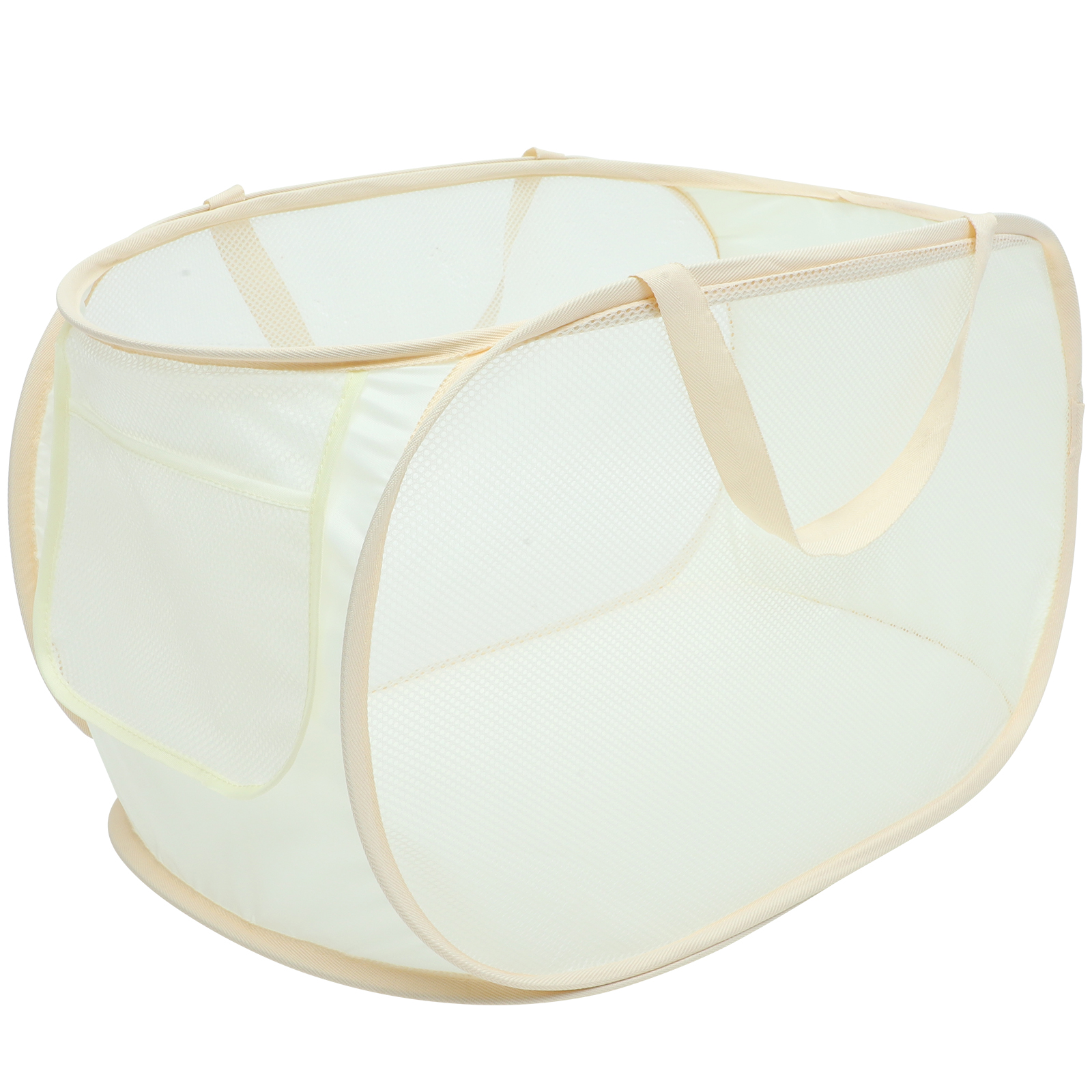 Set of 2 Mesh Laundry Basket Collapsible Baskets Bags Box Collapsable