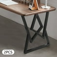 thumbnail image 1 of Set of 2 Metal Table Legs Table Legs 28” Steel Dining Desk Legs DIY Industrial, 1 of 12