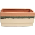 thumbnail image 1 of Set of 2 Metro Pink & Beige Rectangular Planter, 1 of 1