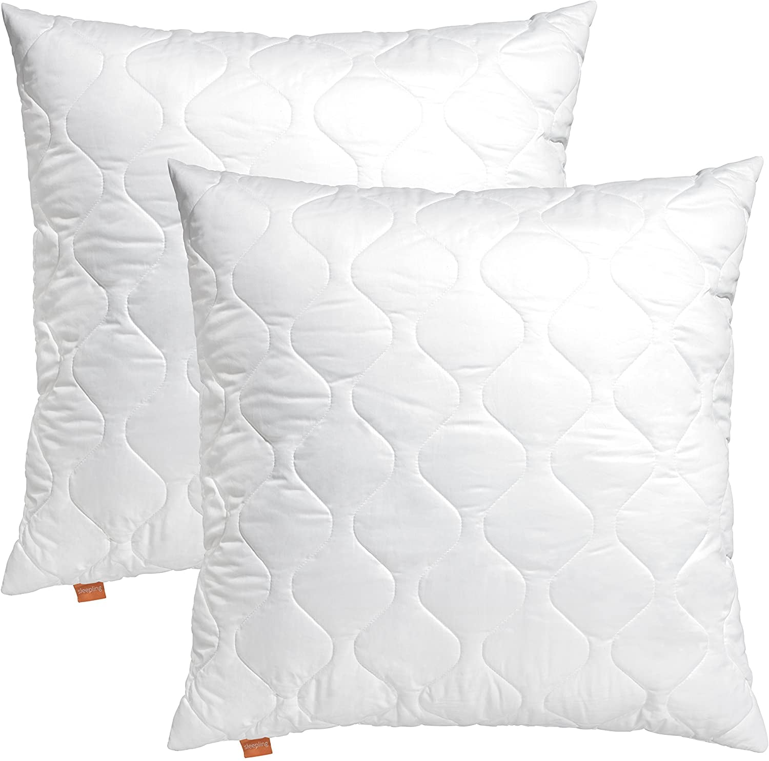 Set of 2 Microfiber Pillows , Elegant Home Decorative Euro Throw Pillow
