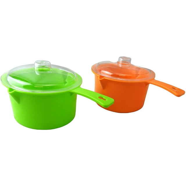 Dependable Industries Set of 2 Microwave Saucepan With Lid, Cook and