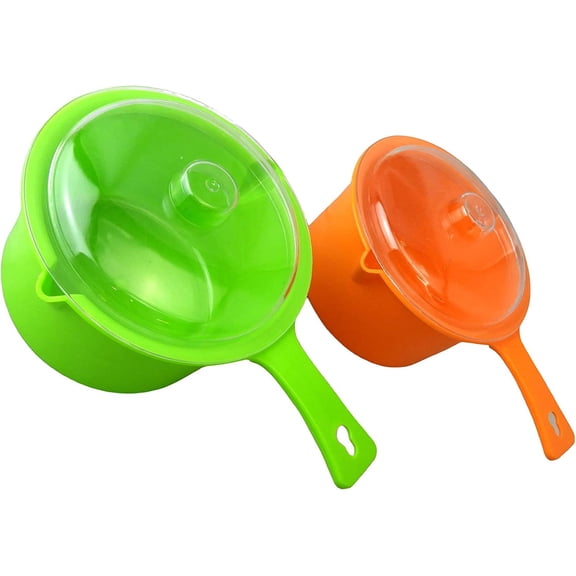 Set of 2 Microwave Saucepan With Lid Store Heat and Eat 800ml each$$Home Decor, Kitchen, & Other