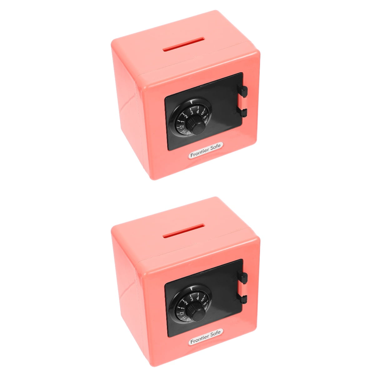 Set of 2 Mini Safe Password Strongbox for Home Coins Safes Kids Small