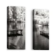 thumbnail image 1 of Set of 2 - Mint Springs Lake Panel II - Contemporary Fine Art Giclee on Canvas Gallery Wrap - wall décor - Art painting - 7 x 20 Inch - Ready to Hang, 1 of 2