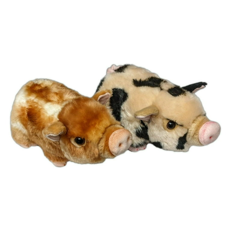 Set of 2 Miyoni Tots POT BELLIED PIGLET 10 Stuffed Animal Plush by Aurora Walmart