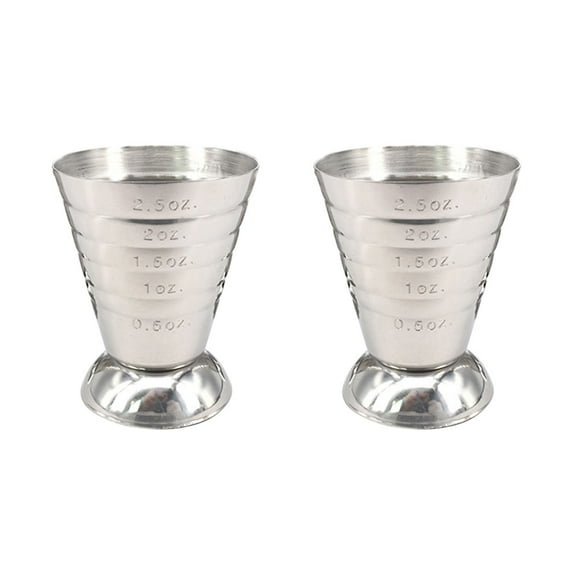 Set of 2 Ml Measuring Cup Tablespoon Measuring Cup Ounce Jigger Bar Measurer Cup Measuring Shot Cup