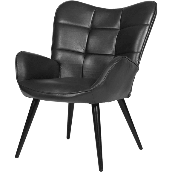 Set of 2 Modern Dining Chairs, Upholstered High Back Kitchen Chairs with Metal Legs,330lbs Capacity for Living Room Bedroom