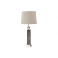 thumbnail image 1 of Set of 2 Modern Distressed Gray and Silver Table Lamps, 1 of 3