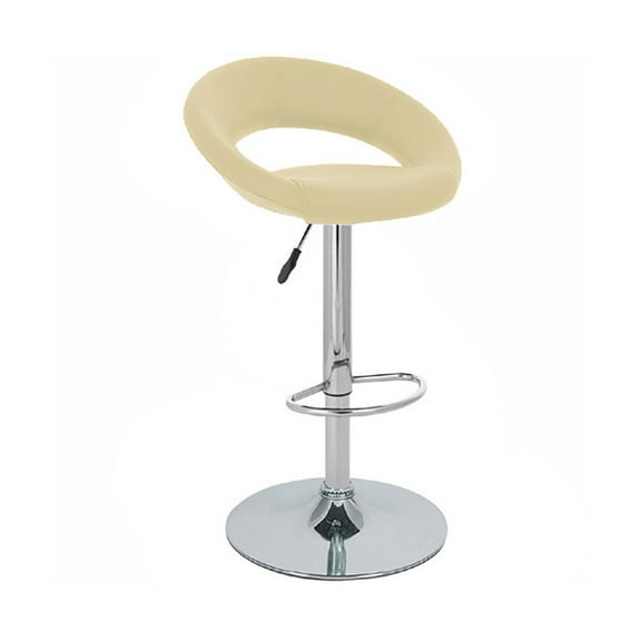 Set of 2 Modern Home Rho "Leather" Contemporary Adjustable Height Counter/Bar Stool (Toffee)