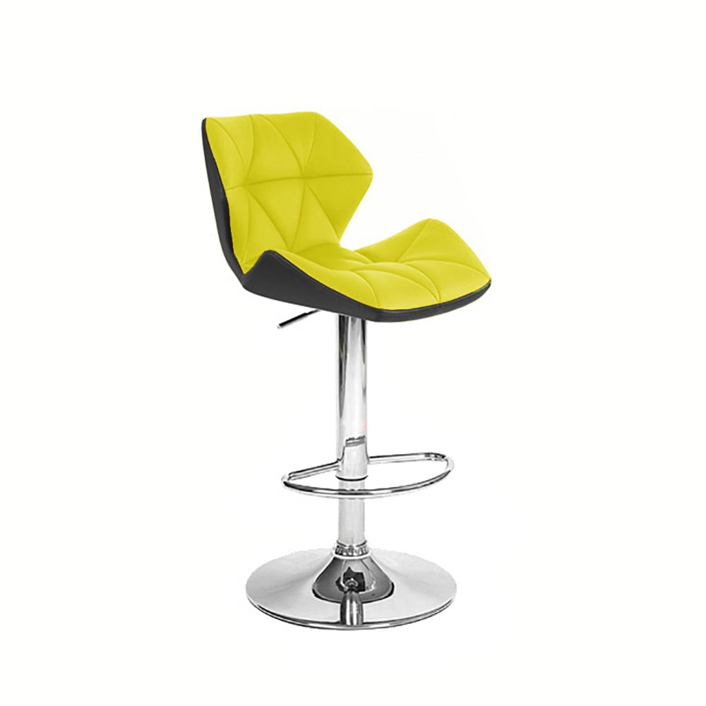 Spyder Black and Yellow Adjustable Swivel Barstool Set