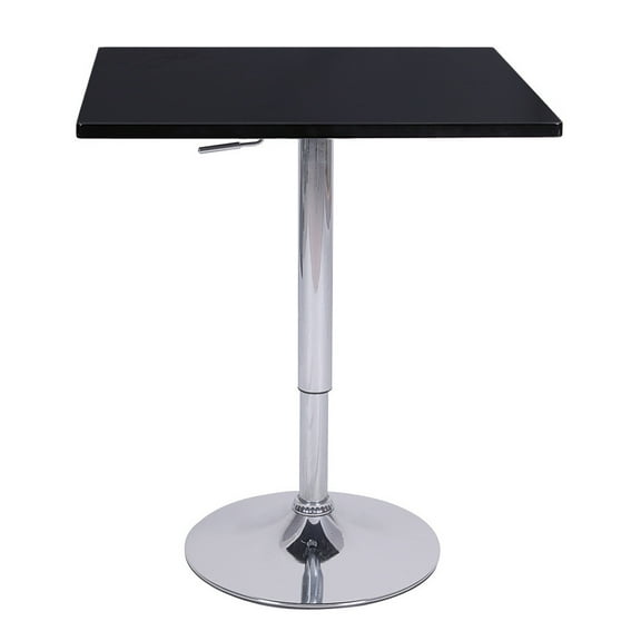 Set of 2 Modern Home Zeta Contemporary Adjustable Height 24" Bar Table (Black)