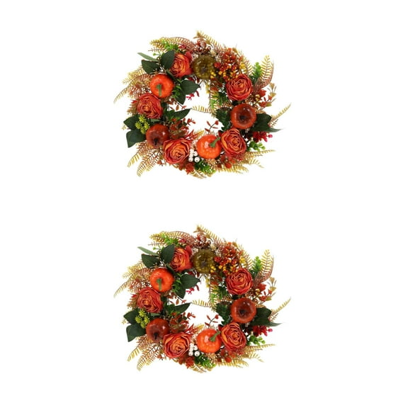Set of 2 Musical Decorations Wreath Artificial Holiday