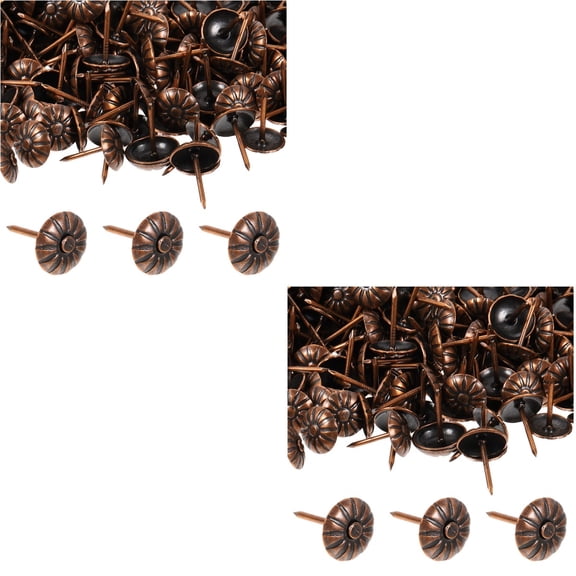 Set of 2 Nail Gems Black Thumb Tacks Retro Nails Decorative Sofa Practical
