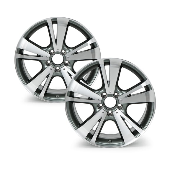 Set of 2 New 18" x 8.5" Front Wheel Rim for 2010-2013 Mercedes Benz E300 E350 E400 E550