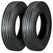 Set of 2 New All Steel 6PR Trailer Tires, Load Range G & and Speed Range J, Heavy Duty ST Trailer Tire for Travel/Camper/Landscape/Cargo/Boat/Hauler