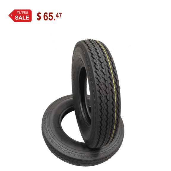 Set of 2 New Highway WANDA Boat Motorcycle Trailer Tires 4.80-12 6pr Load Range C - 11031