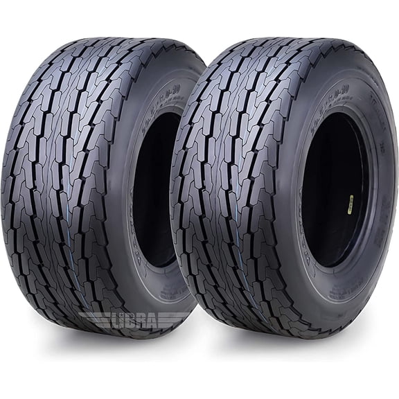 Set of 2 New Trailer Tires 20.5x8-10 10PR Load Range E - 11045
