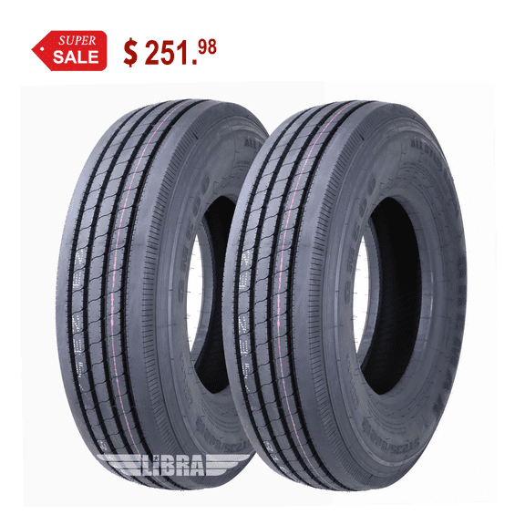 Gremax All Steel Heavy Duty Radial ST 225/75R15 14 PR Load Range G-11076 Trailer Tires, Set of 2