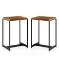 thumbnail image 1 of Set of 2 Nightstands Narrow Side Table End Table, Rustic Brown, 1 of 7