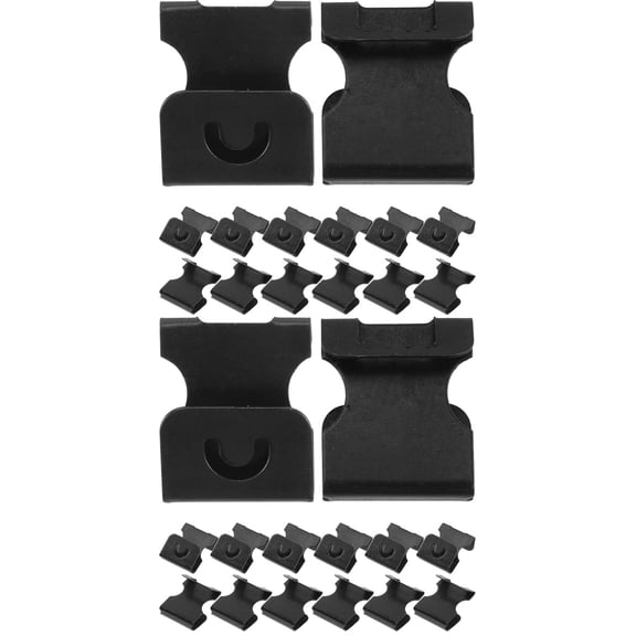 Set of 2 Note Dot Art Work Hooks Convenient Picture Frame Hooks 2x1.8cm Black