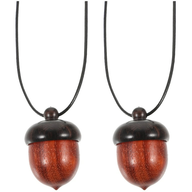 Set of 2 Open Acorn Necklace Openable Pendant Necklaces for Women Initial Vintage Decor Miss and Walmart