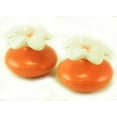 thumbnail image 1 of Set of 2 Orange Mini Ceramic Flower Diffuser by Millefiori Milano, 1 of 1