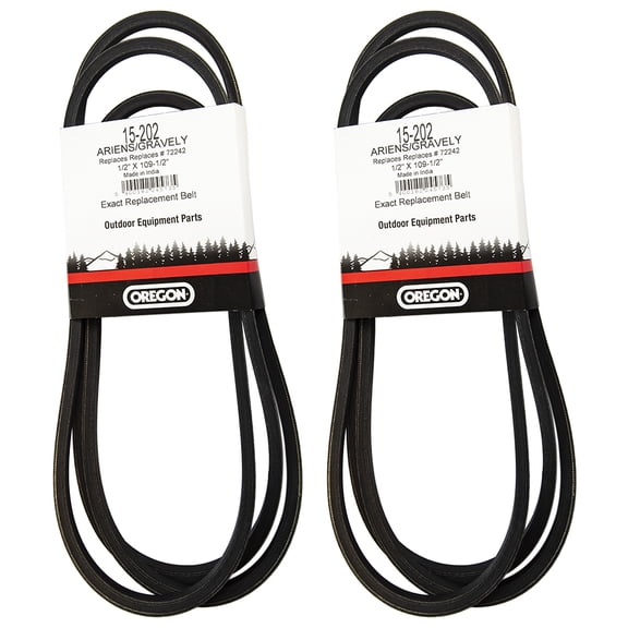 Set of 2 Oregon Deck Drive Belt Replaces Ariens Gravely 50" Deck PM100Z 07224200