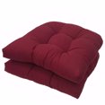 thumbnail image 1 of Set of 2 Outdoor Chair Cushions for Patio Furniture, Polyester Tufted Chair Seat Cushions, 19x19 inch, 1 of 7