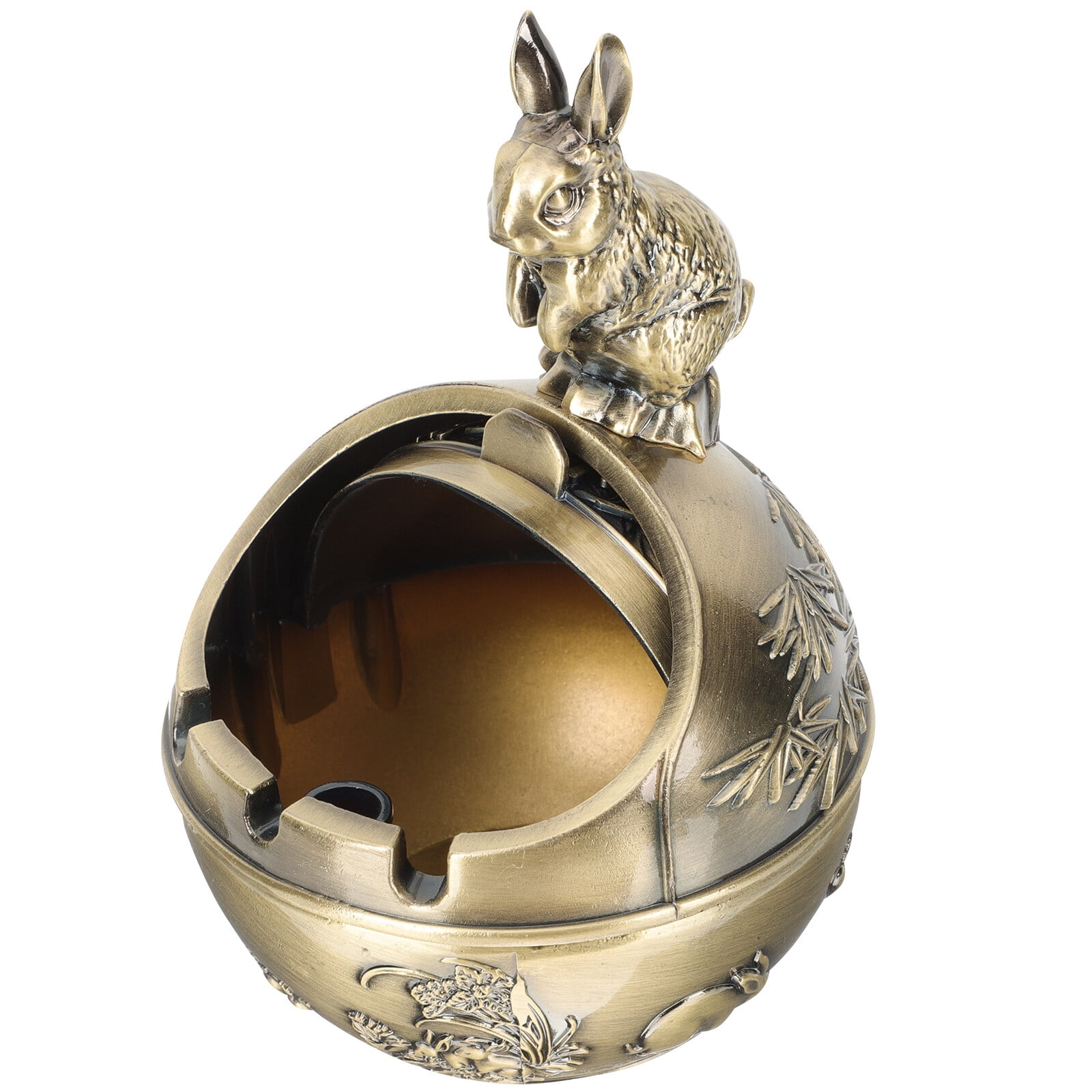 Set of 2 Outdoor Home Decor Ashtrays for Outdoor with Lid Covered