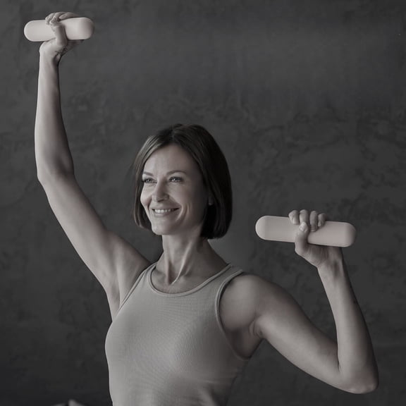 Set of 2 Oval Pilates Dumbbells - Bars  -PersonalHour