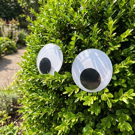 Set of 2 Oversized Eyes Stickers with Self-Adhesive Back, Big Moving Wiggly Eyes for Pumpkin, Snowman, Cabinet DIY, Halloween, Thanksgiving, Xmas