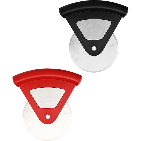Set of 2 Palm Pizza Cutters - Measures 3" Blade | 4.25" Tall - One Handed - Great for Pastries, Pasta, and So Much More - Assorted Colors