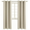 thumbnail image 1 of Set of 2 Panels K68 Ivory Color Blackout Window Curtains 84" inches Length Panels with Grommets for Living Room , Closet, Bedroom Home Décor, 1 of 3