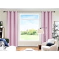 thumbnail image 1 of Gorgeous Home Linen Set of 2 Panels 100% Blackout Bedroom Window Curtain Panels, 84", Pink, 1 of 4
