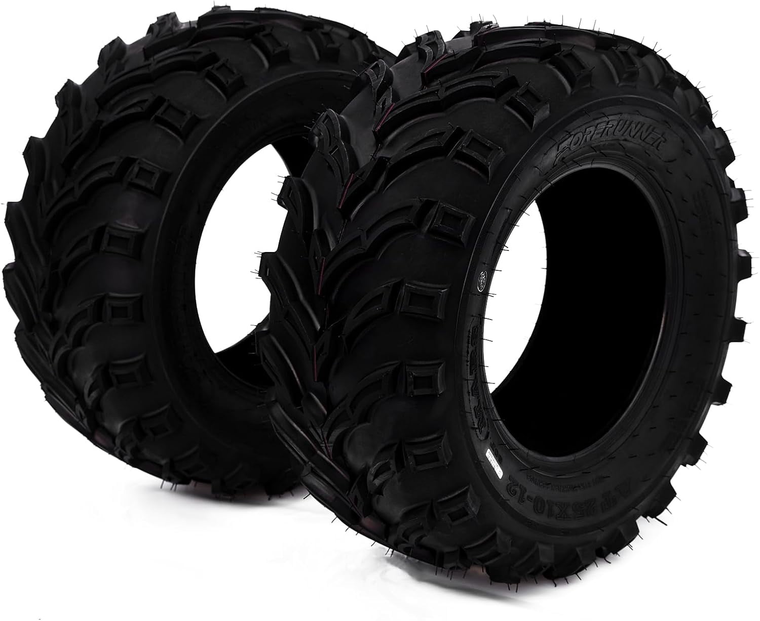 Pneu 25x10-12 50F TL AT36 - Pour Terrains Désertiques, 6 Plis, Renforcé Nylon