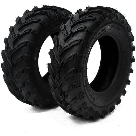 Set of 2 Patikuin 25x8-12 ATV/UTV Tires 6PR 25x8x12 Off-Road All-Terrain Tires TL