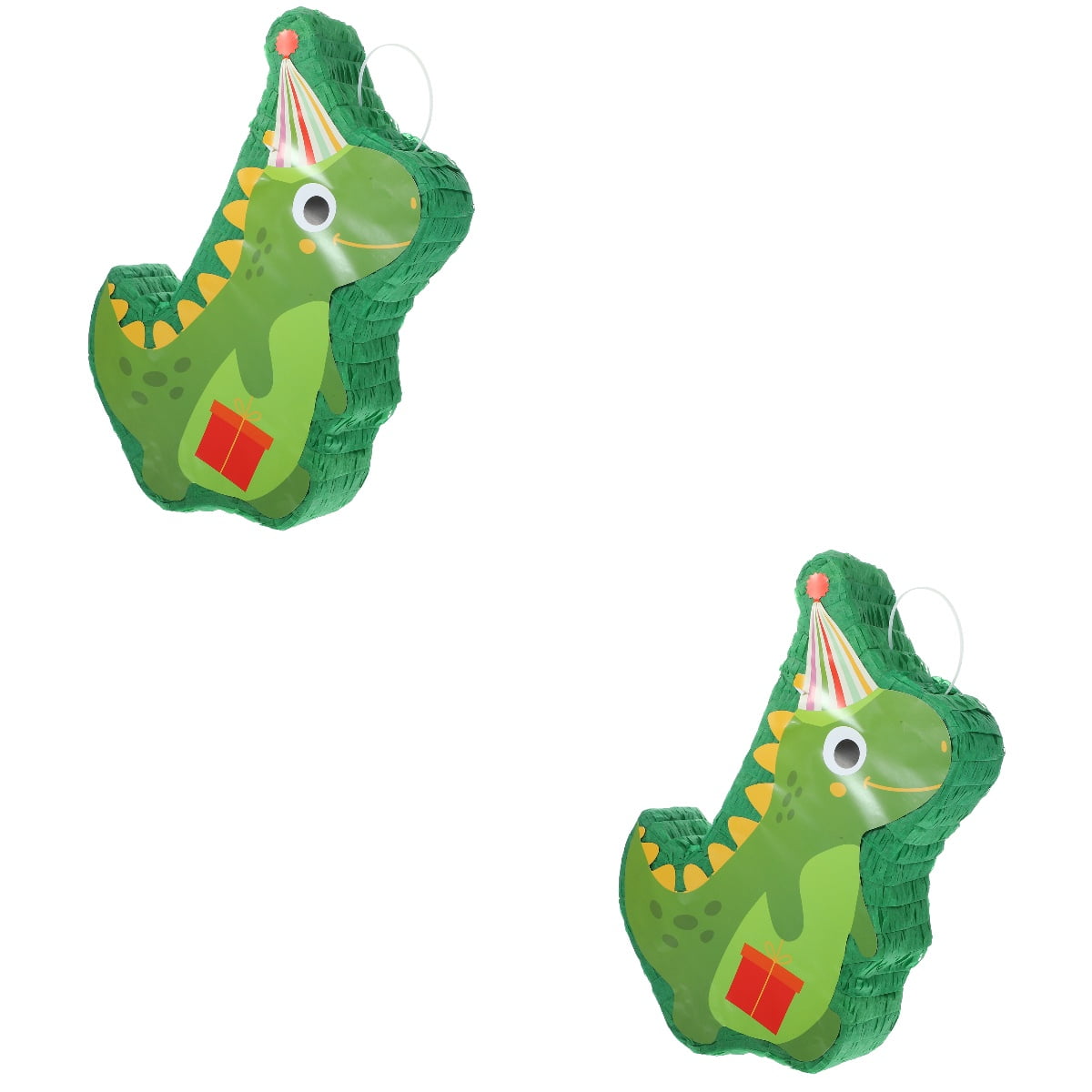 Set of 2 Pinata for Dinosaur Octopus Birthday Pink Party Supplies Stuffed Animals Child Baby Green