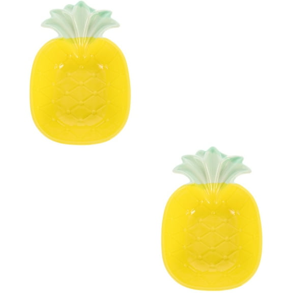 Set of 2 Pineapple Bowl Flatware Rice Bowl Cutlery Food Trays Pineapple Salad Bowl Food Bowl
