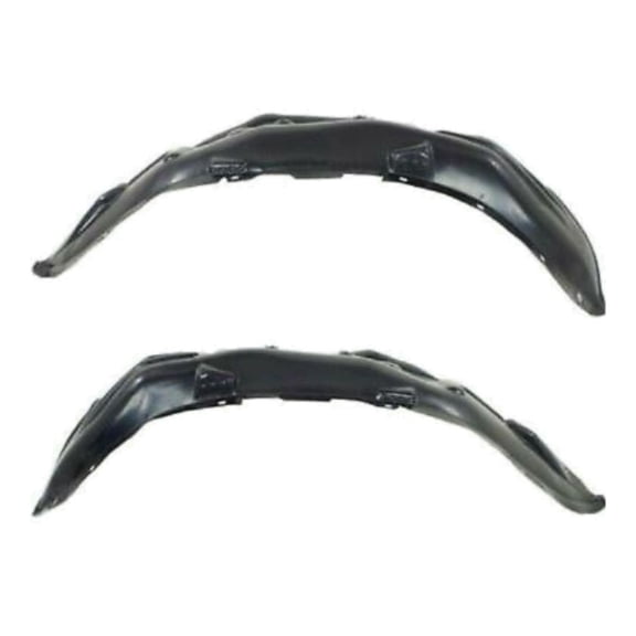 Set of 2 Plastic Wheel Liner Splash Shields for Rear Driver Side