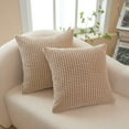 thumbnail image 1 of Set of 2 Polyester Blend soft hand feeling Throw Pillows (With or Without Inserts) 11 size 18"x18", 1 of 10